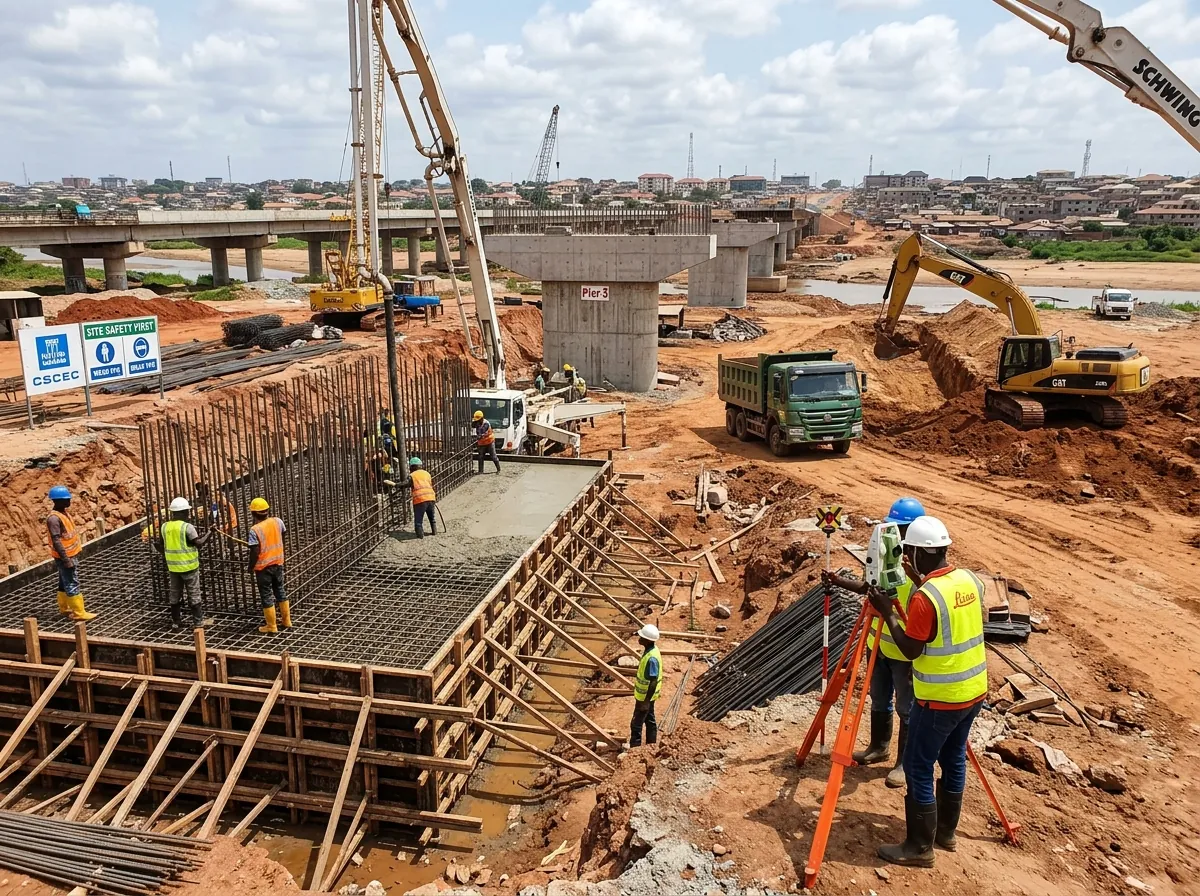 Chantier de génie civil et fondations d’infrastructure au Sénégal